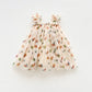 Summer Cute Heart Printing Mesh Girl Dress