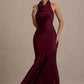 French Fishtail Shoulder Banquet Temperament Dress
