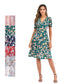 Summer New Bohemian V-neck Printed Dress