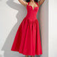 Women's Elegant Sexy And Alluring Halterneck Backless Lace Up Dress