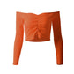 Short Shoulder Slim Cropped T-shirt