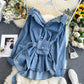 Niche scheming halter tie waist display