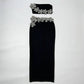 Heavy Industry Set Diamond Tube Top High Waist Skirt