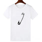T-shirt Saint-Valentin à manches courtes avec imprimé couple cadenas