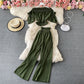 One-shoulder Off-the-shoulder Top High-waisted Wide-leg Pants Two-piece Suit