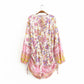 Holiday Style Fringed Lace Positioning Print Jumpsuit