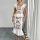Women's Printed Top And Skirt