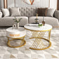 Fibreboard Metal Round Coffee Table