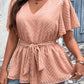 Thin Loose-fitting Plus Size V-neck Top