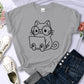 European And American Digital Printing Casual Short-sleeved T-shirt