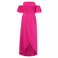 Robe sexy fendue à épaules dénudées, mode d'été, plissée, à volants, longue, pour la plage, vêtements pour femmes