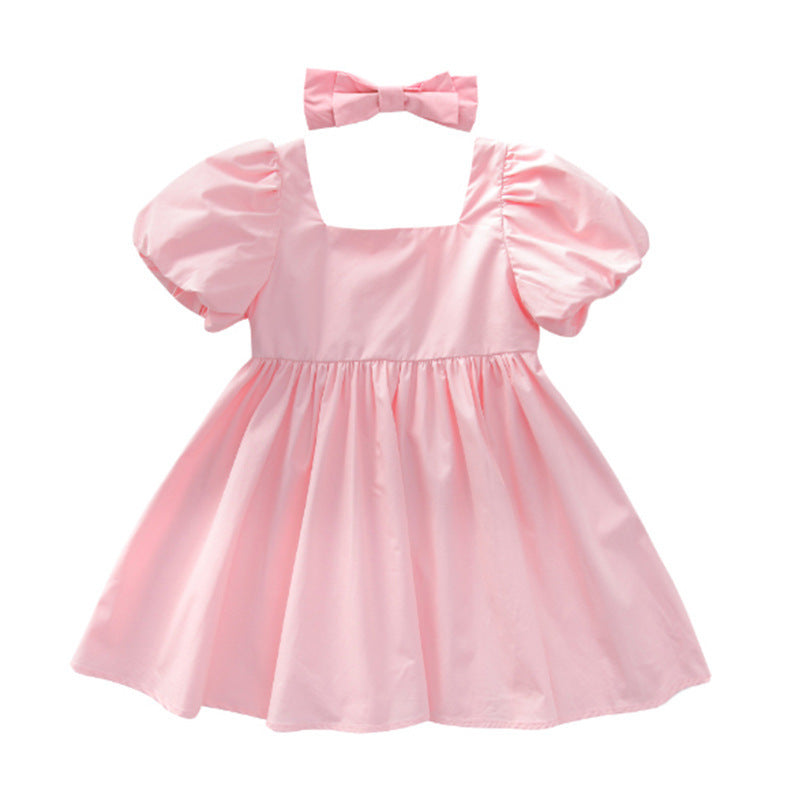 Robe de princesse pour enfant, manches courtes, pour bébé fille