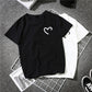 Loose White Couple Wear Short Sleeve