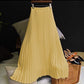 Solid Color High Waist Half-length Skirt Female Elastic Waist Chiffon Skirt
