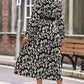 Autumn And Winter Women's Long-sleeved Leopard Print Dress For Women