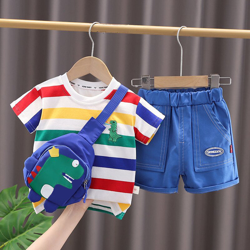 Costume deux pièces à manches courtes pour homme