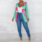European And American Slim-fit Printed Top Suit Jacket
