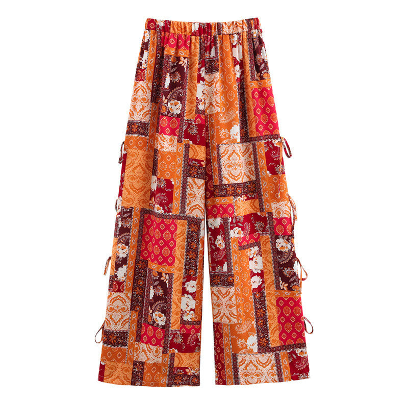 Simple Casual Ethnic Style Vacation Style Printing Suit