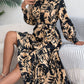 Women's Clothing Spring And Summer Leisure Flower Long Sleeve Shirt Skirt