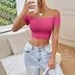 New Off-the-shoulder Short Top For Women