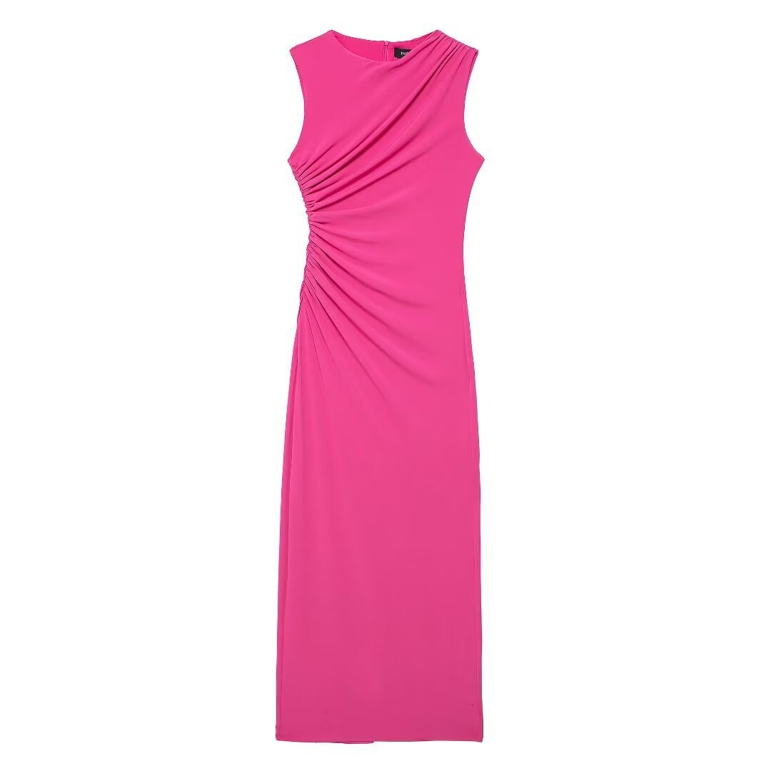 Robe jupe midi décontractée sans manches