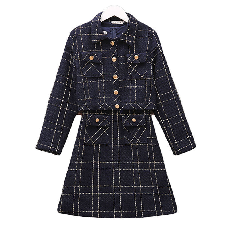 New Autumn Fat Sister Fashion Slim Suit