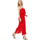 Elegant ruffled jumpsuit women