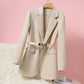 Veste de costume tube droite pour femme