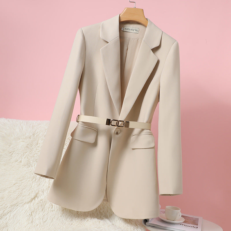 Veste de costume tube droite pour femme