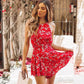 Sleeveless waist print jumpsuit
