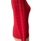 Elegant Rib V-neck Sleeve Chiffon Stitching Long Sleeve T-shirt Slimming Top