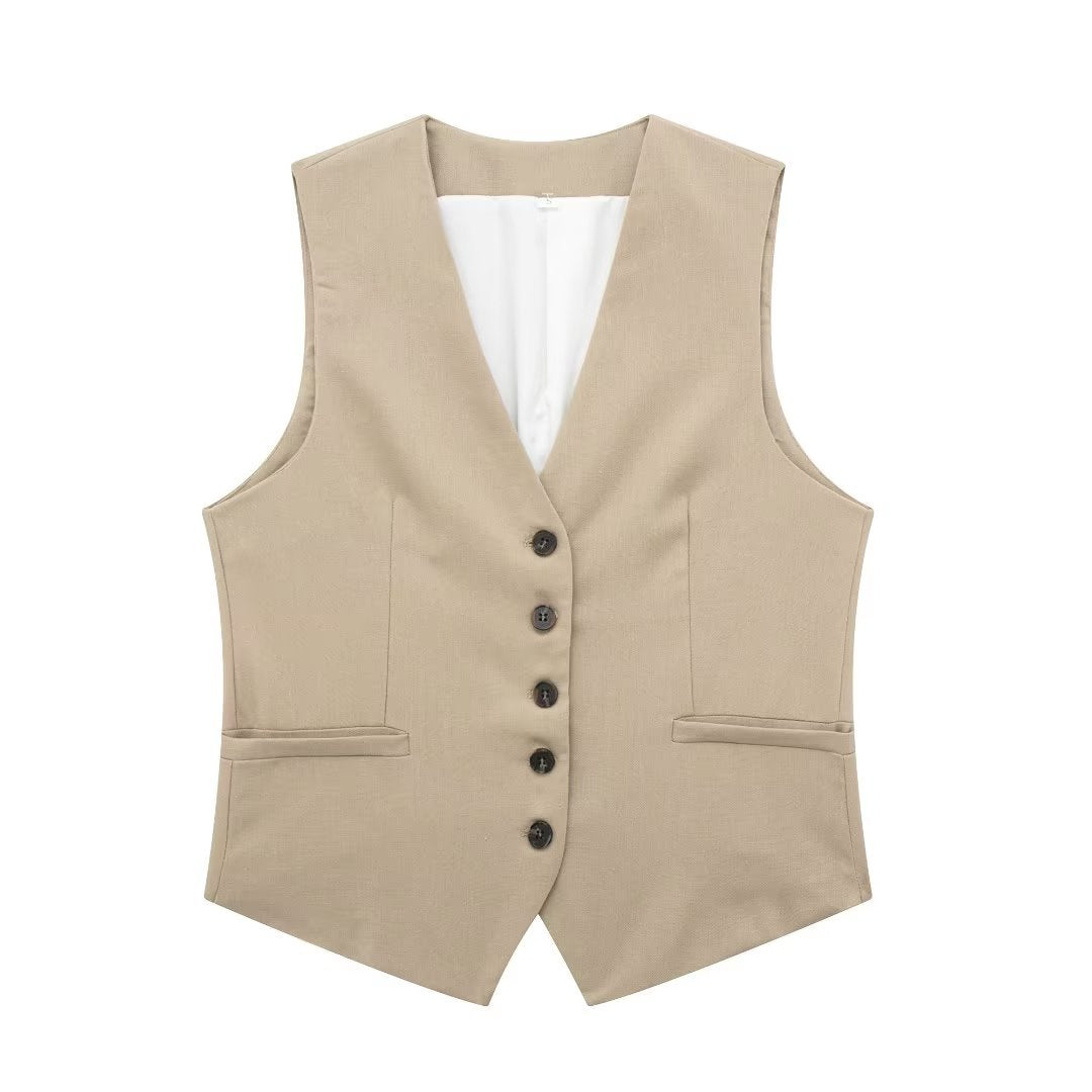 Women's Linen Blend Tank Top Casual