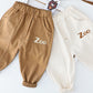 Ensemble deux pièces pour enfant, haut et pantalon imprimé dessin animé, automne