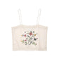 Embroidered Top Casual Shorts Suit