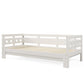 Daybed Cabin Bed Wooden 3FT Single Sofa Guest Bed Sofa Bed, Pull Out Trundle Wooden Bed Heart-Shaped For Children Adults Bed For Living Room And Bedroom -90 X190 Cm -White