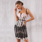 Lace thin strap dress
