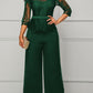 Straight Women's High Waist Lace Jumpsuit New