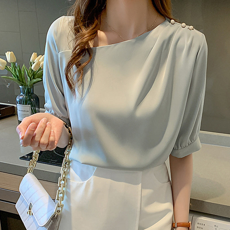 Women's Fashion Loose Slim Chiffon Top