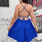 Bodycon Over-the-knee With Back-tie Detail Elegant Dress