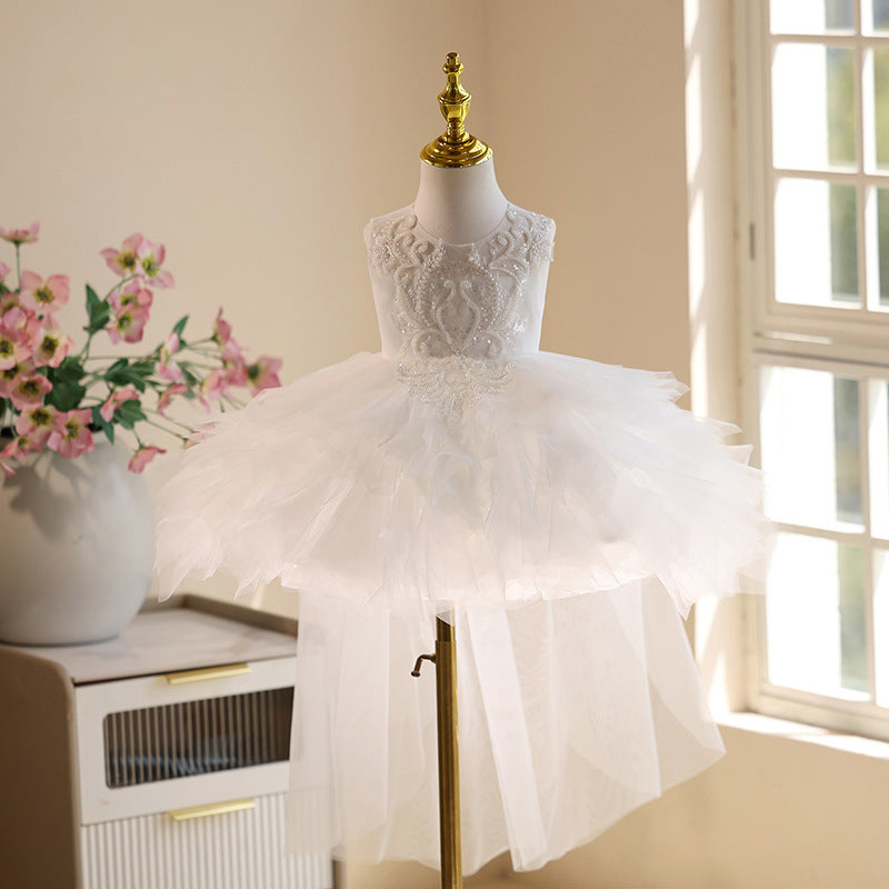 Flower Girl Wedding Girl Puffy Wedding Dress High Sense