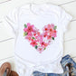 T-shirt à manches courtes imprimé floral tendance