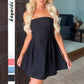 Girly Socialite Style Waist-tight Tube Top Short Skirt Dinner Dress