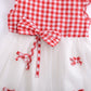 Fashionable Cute Girl's Blouse And Bow Skirt