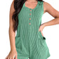 Contrast Color Striped Sleeveless Vest Jumpsuit