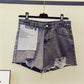 Short en jean grande taille pour femme