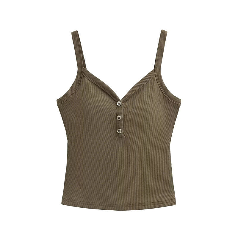 American With Chest Pad Basic Style Small Sling Vest