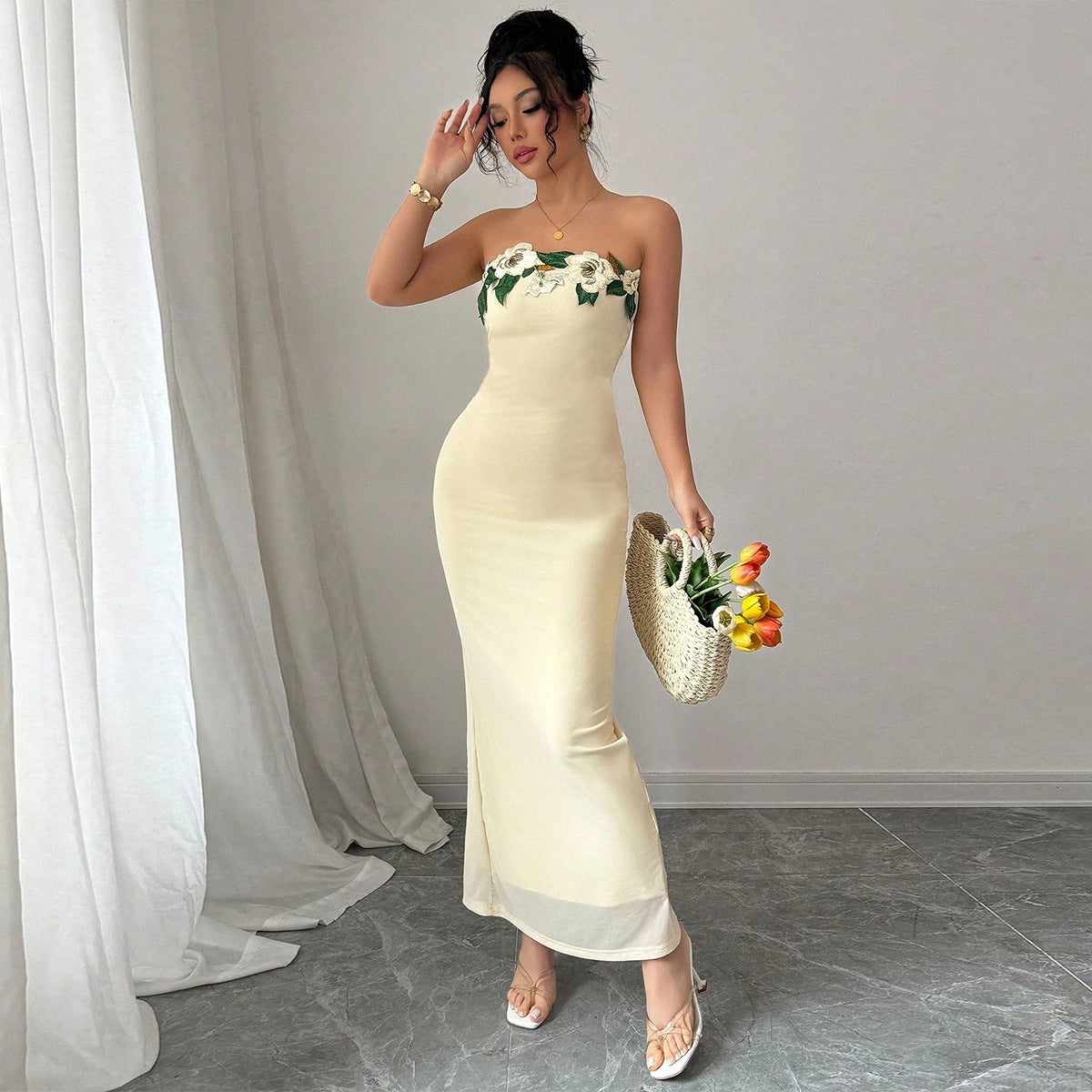 Elegant Backless Tube Dress For Women