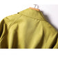 Autumn Fragrance Green Windbreaker Women's Short Waist