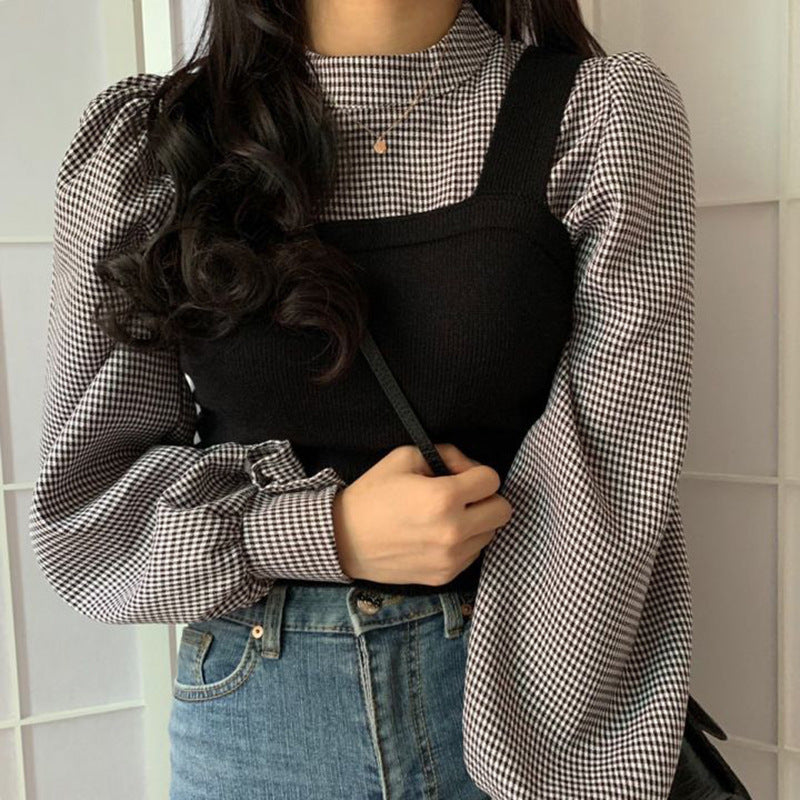 Gilet de réduction d'âge coréen pour femmes, ensemble de petite écharpe