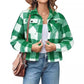 Women's Fashion Short Plaid Jacket
